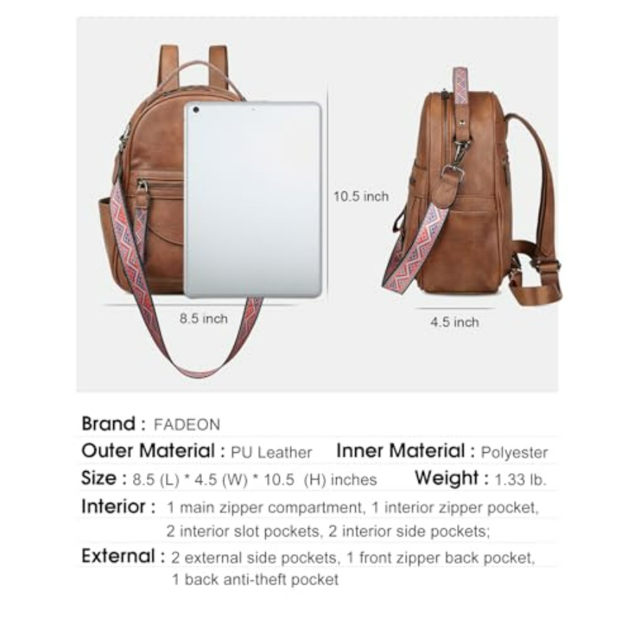 Mini Backpack Purse for Women, - Mini Backpack Purse recensione e prezzo