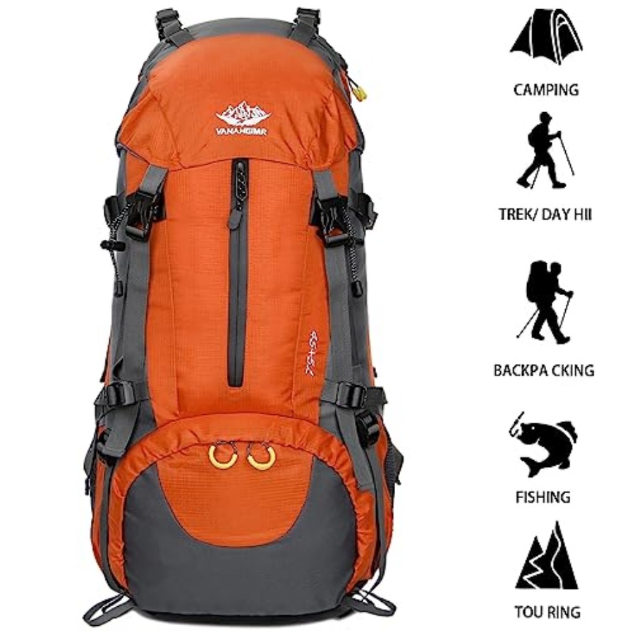 50L Hiking Backpack Men Campin - Rain Cover Backpack recensione e prezzo