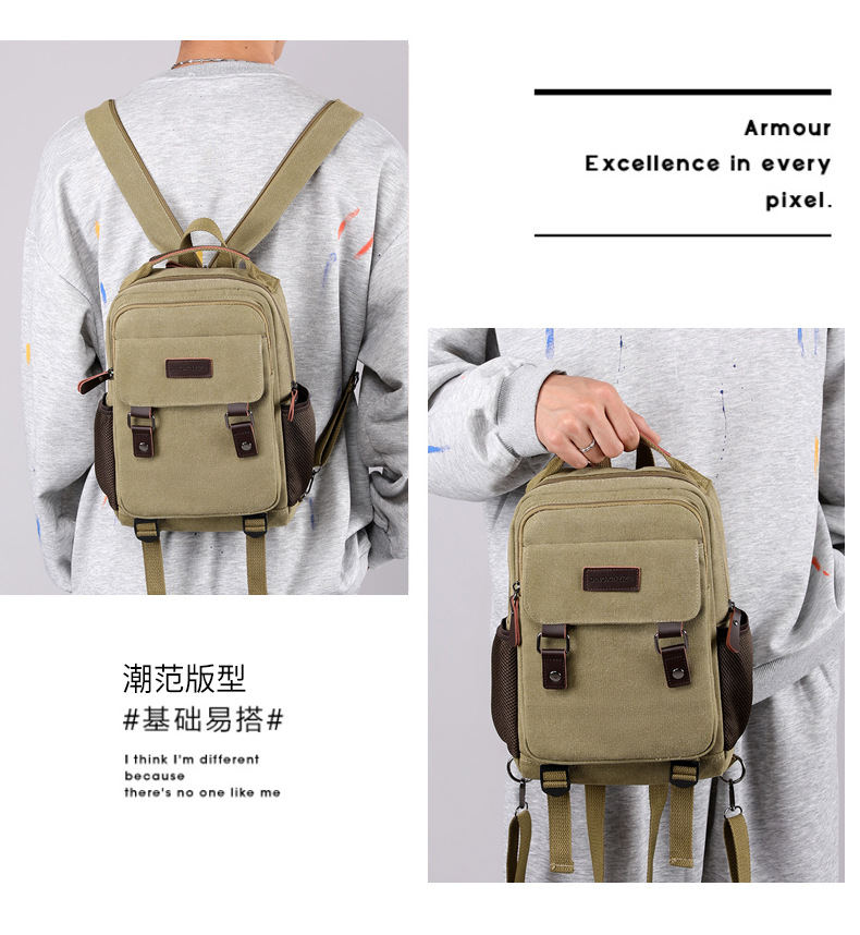 New Canvas Chest Bag Men Large - Canvas Backpack Casual recensione e prezzo