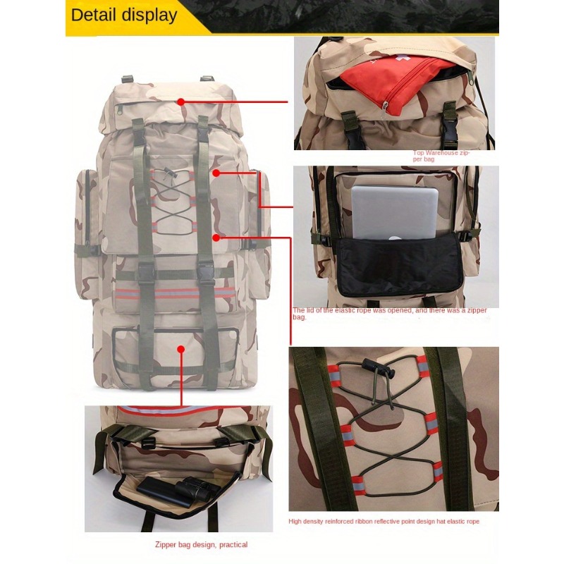 Large Capacity Outdoor Tactica - Rucksack Military Style recensione e prezzo