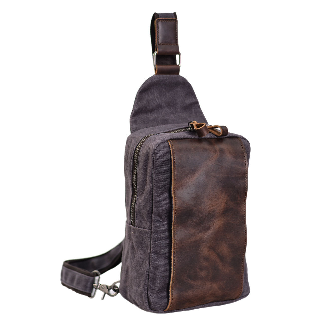 Casual Men's Vintage Waxed Can - Sling Backpack Shoulder recensione e prezzo