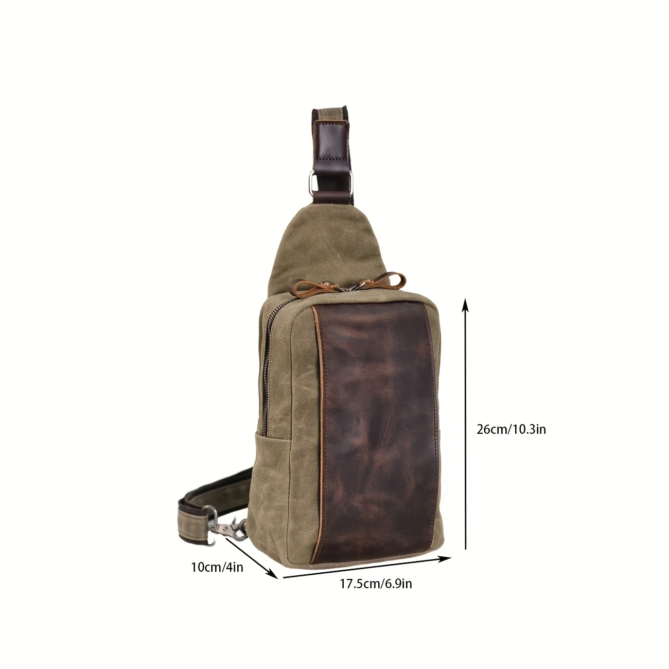 Casual Men's Vintage Waxed Can - Sling Backpack Shoulder recensione e prezzo