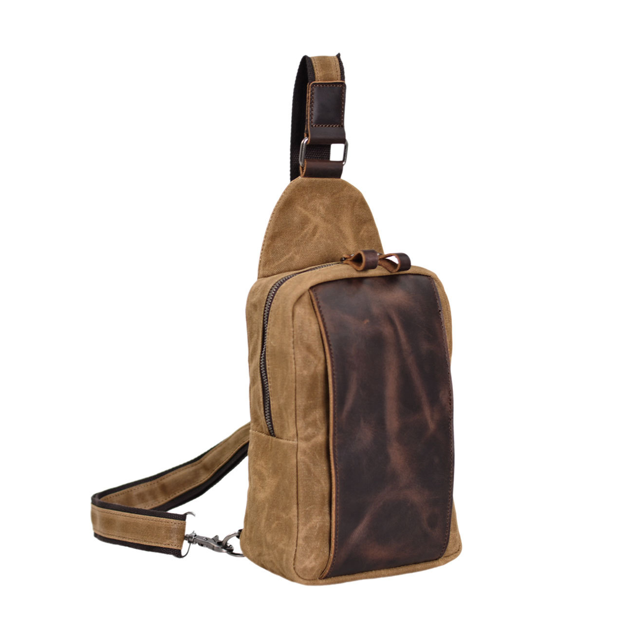 Casual Men's Vintage Waxed Can - Sling Backpack Shoulder recensione e prezzo