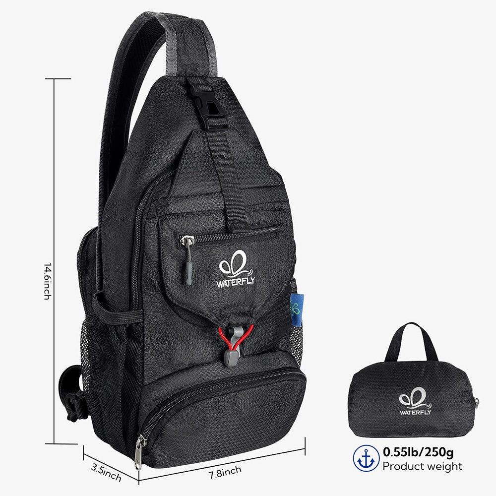 WATERFLY Chest Bag Shoulder Sm - Sling Backpack Shoulder recensione e prezzo