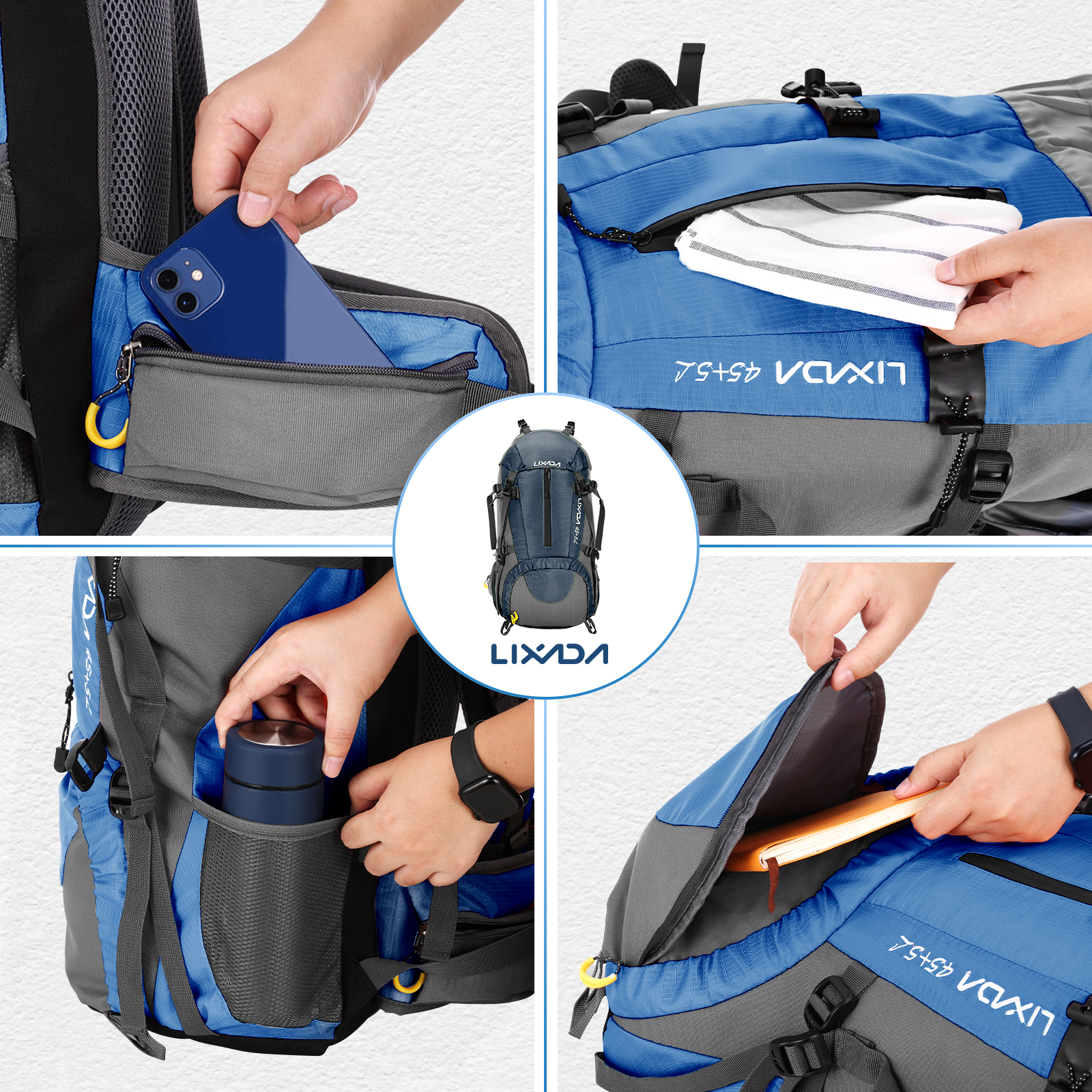 Lixada 50L Large Waterproof Tr - Rain Cover Backpack recensione e prezzo