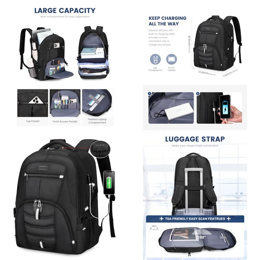 Travel Laptop Backpack Waterpr - Travel Backpack Anti Theft recensione e prezzo
