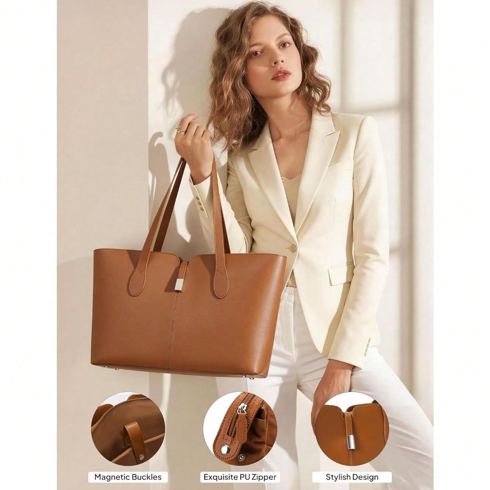 Laptop Tote Bag For Women With - Laptop Sleeve Removable recensione e prezzo