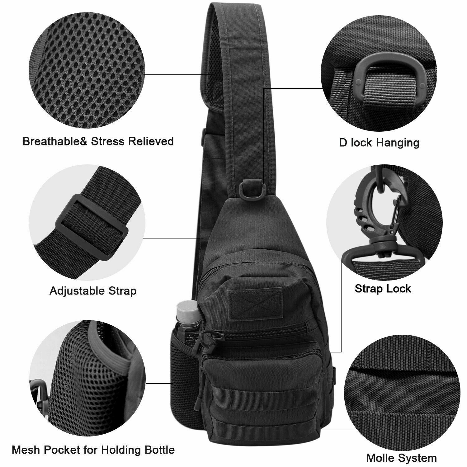 Tactical Sling Crossbody Backp - Sling Backpack Shoulder recensione e prezzo