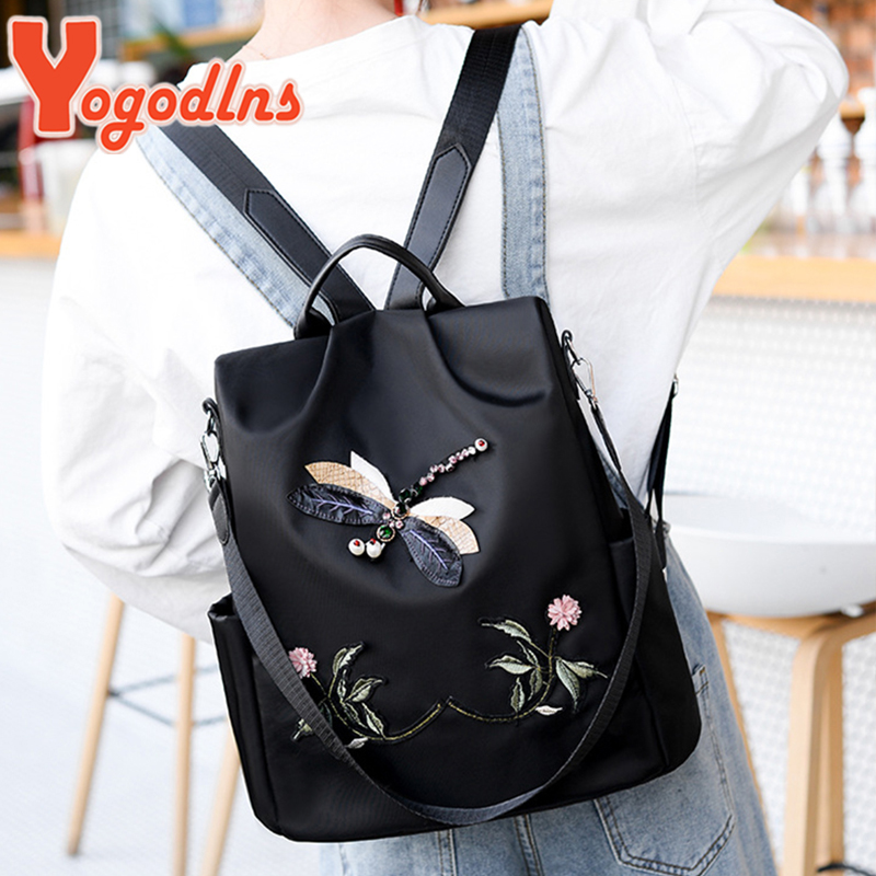 Yogodlns Fashion Embroidery Ba - Fashion Backpack Women recensione e prezzo
